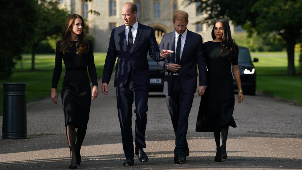 Los duques de Cambridge y los de Sussex en Windsor el pasado 10 de septiembre.