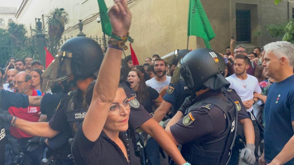 La exdirigente de Vox Macarena Olona este jueves en Granada.