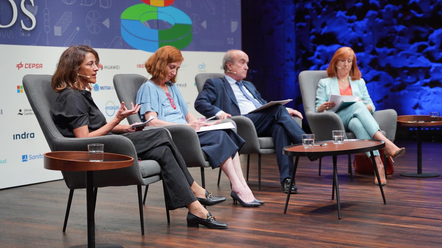 Imagen de la mesa redonda 'Educación de calidad', en la segunda jornada del I Observatorio ODS.