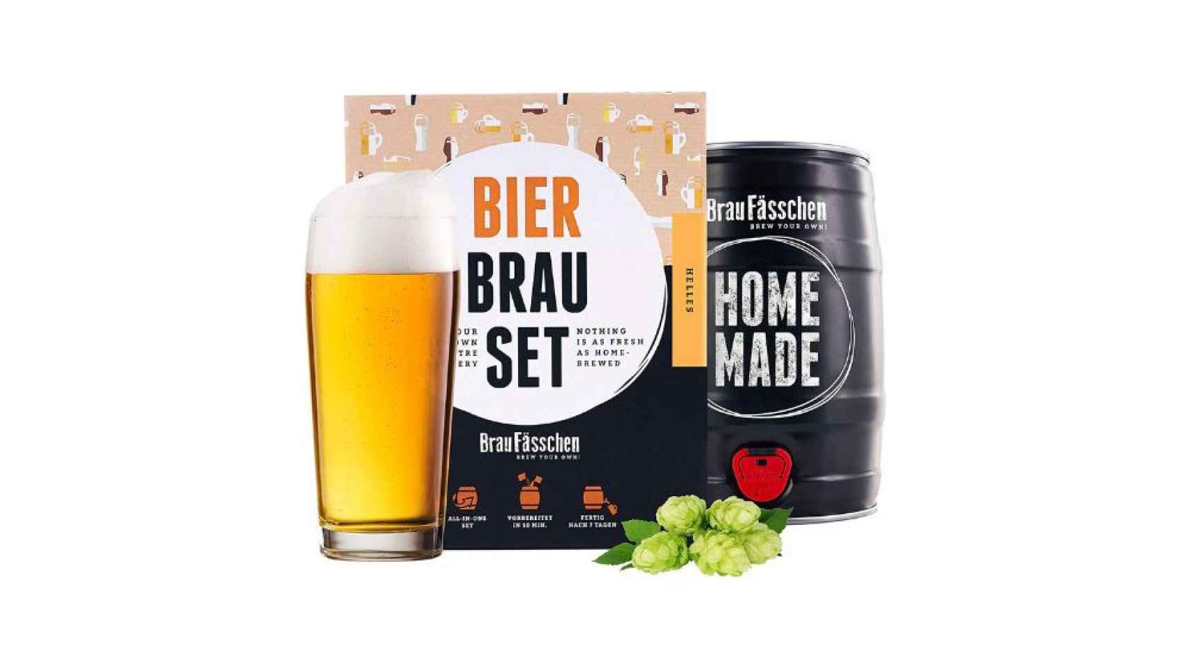 Kit para elaborar cerveza artesanal de BrewBarrel