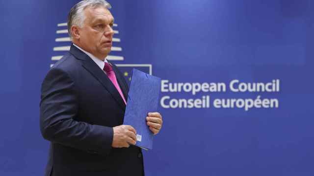 El primer ministro húngaro, Viktor Orbán, durante una cumbre de la UE en Bruselas