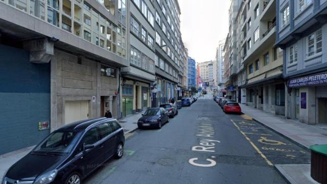 Calle Rey Abdullah de A Coruña.