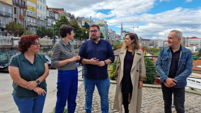 Ana Pontón en su visita a Vigo este jueves.