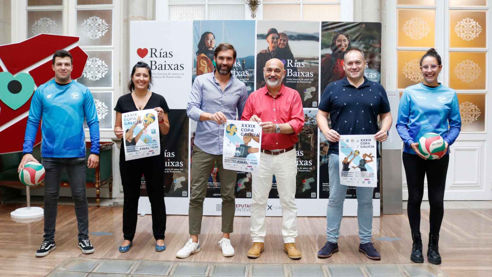 Presentación de la Copa Galicia de Voleibol.