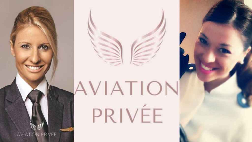 Paula Soutullo (Izq.) y Lucía Taboada (Drch.), cofundadoras de Aviation Privée.