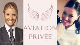 Paula Soutullo (Izq.) y Lucía Taboada (Drch.), cofundadoras de Aviation Privée.