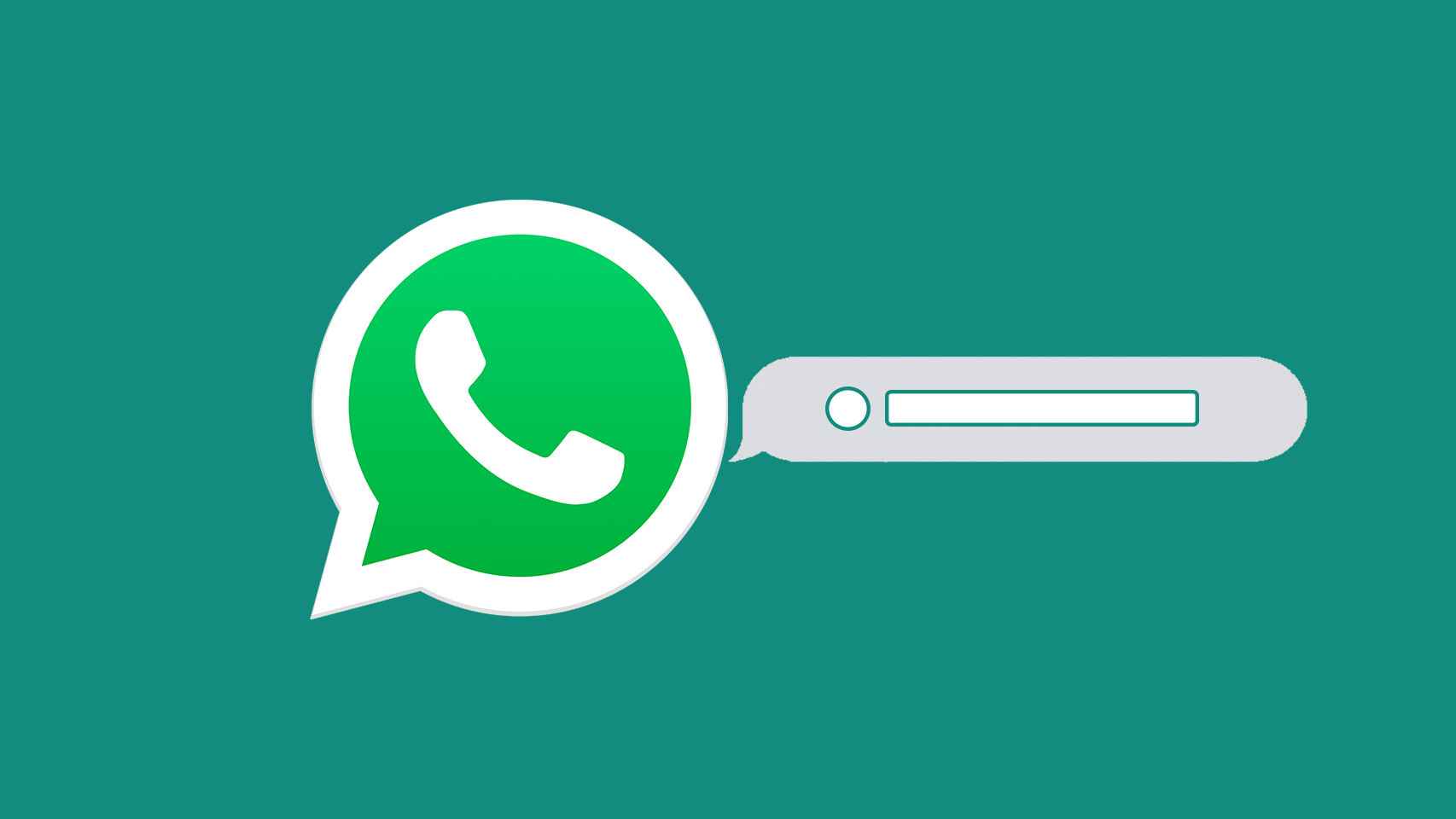 Logo de WhatsApp en un fotomontaje.