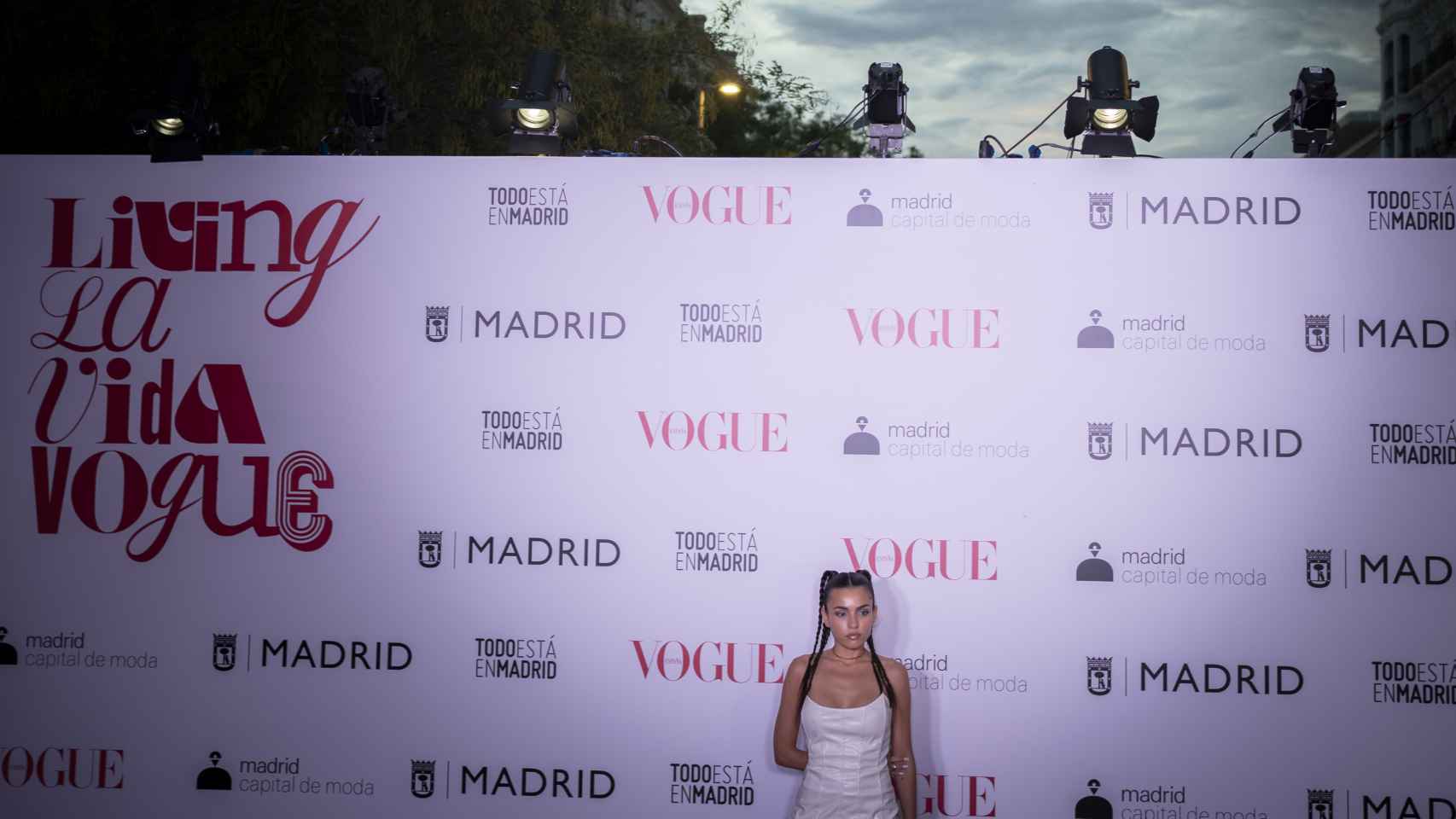 La influencer Anabel Hernández en el photocall de Vogue.