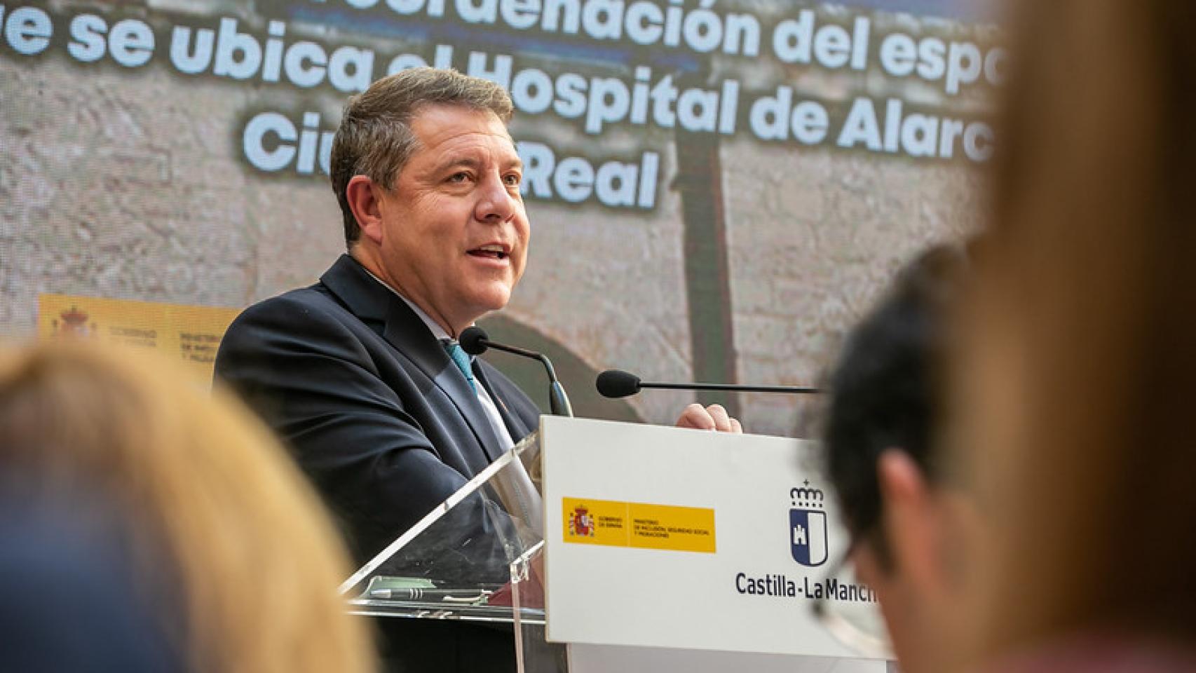 Emiliano García-Page, presidente de la Junta de Comunidades de Castilla-La Mancha.