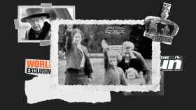 La reina Isabel II y la foto revelada por 'The Sun' en la que, en el centro, aparece de niña haciendo el saludo nazi.