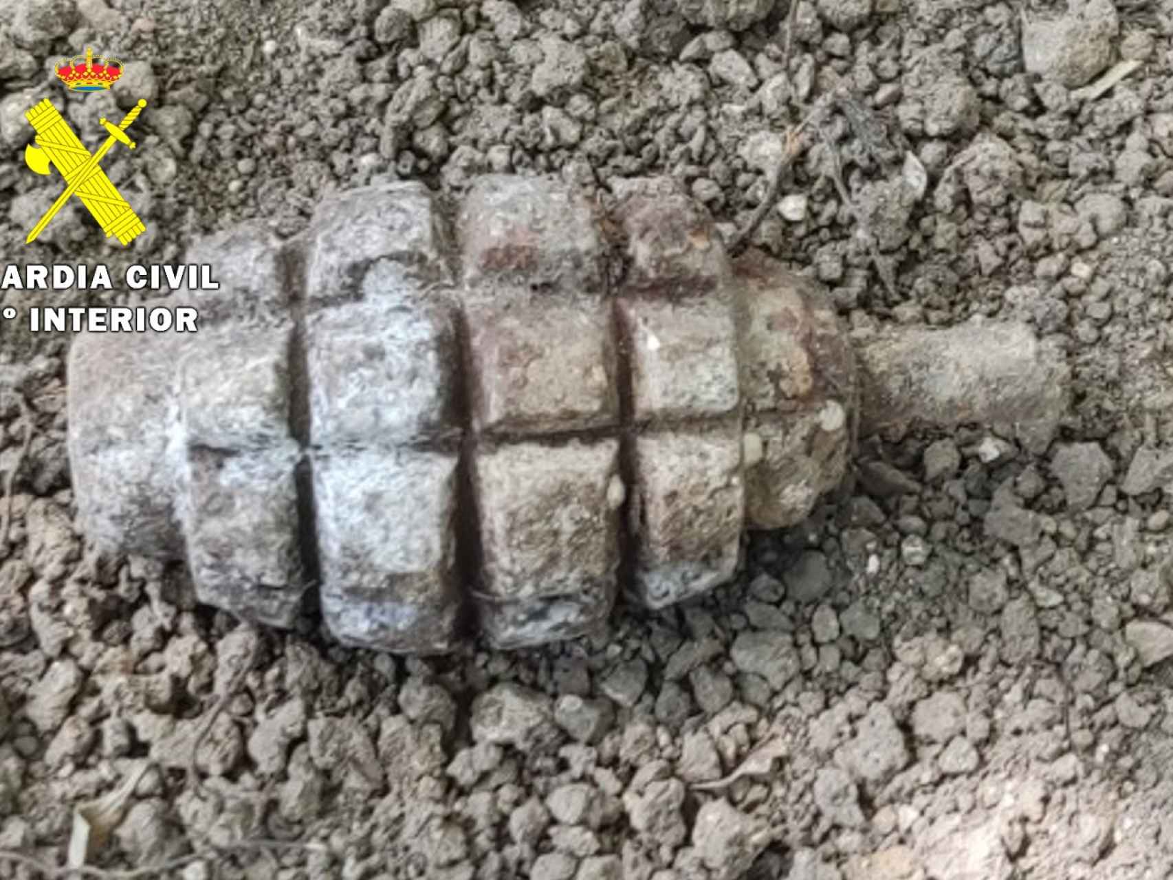 Imagen de la granada rusa usada en la Guerra Civil española encontrada en Burgos.