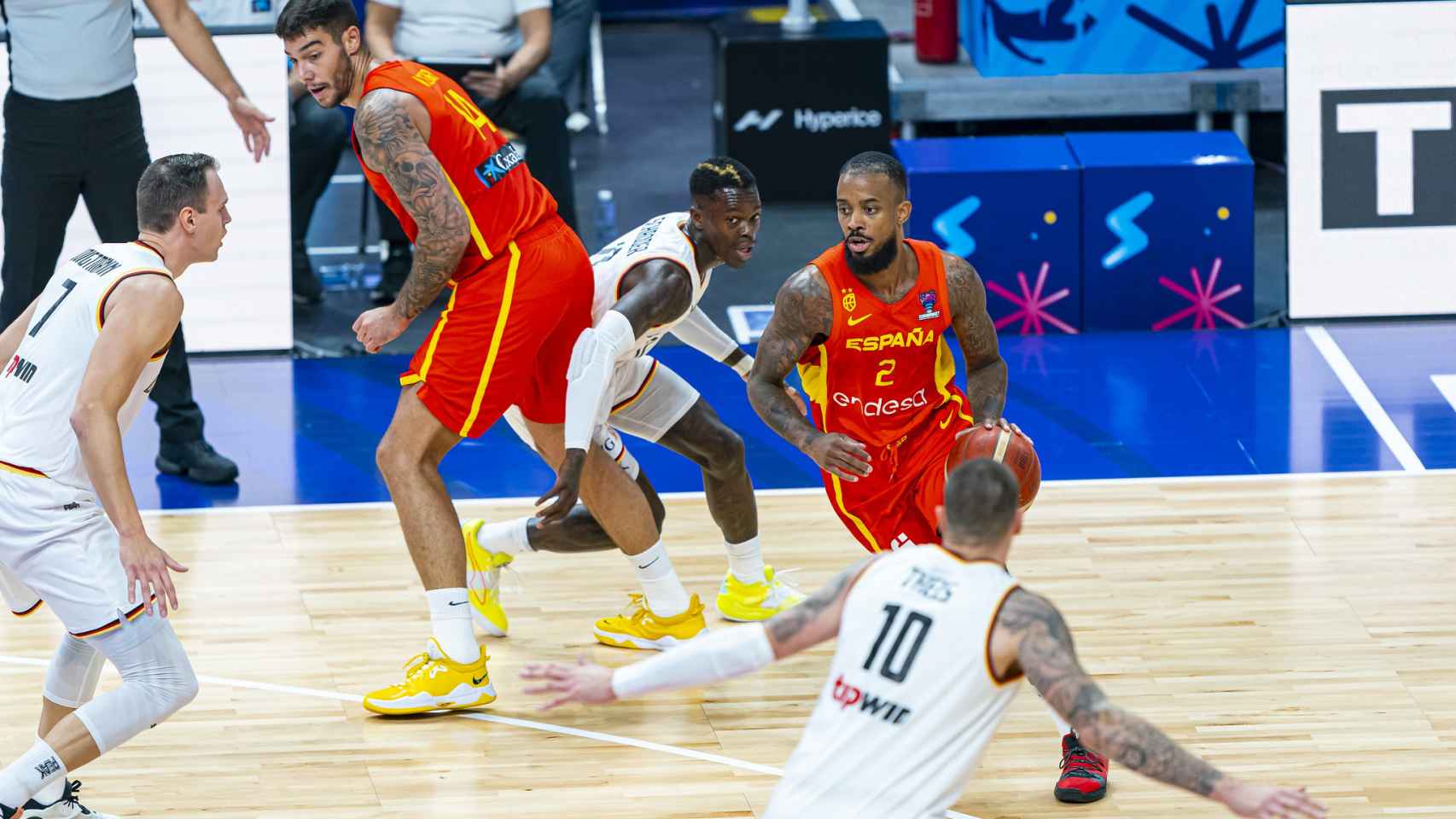 Lorenzo Brown, en la semifinal del EuroBasket frente a Alemania