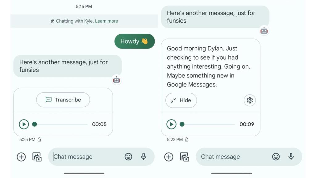 La IA de Google puede escuchar el mensaje y transcribirlo