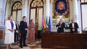 Toma de posesión de los tres nuevos concejales del Ayuntamiento de Málaga.