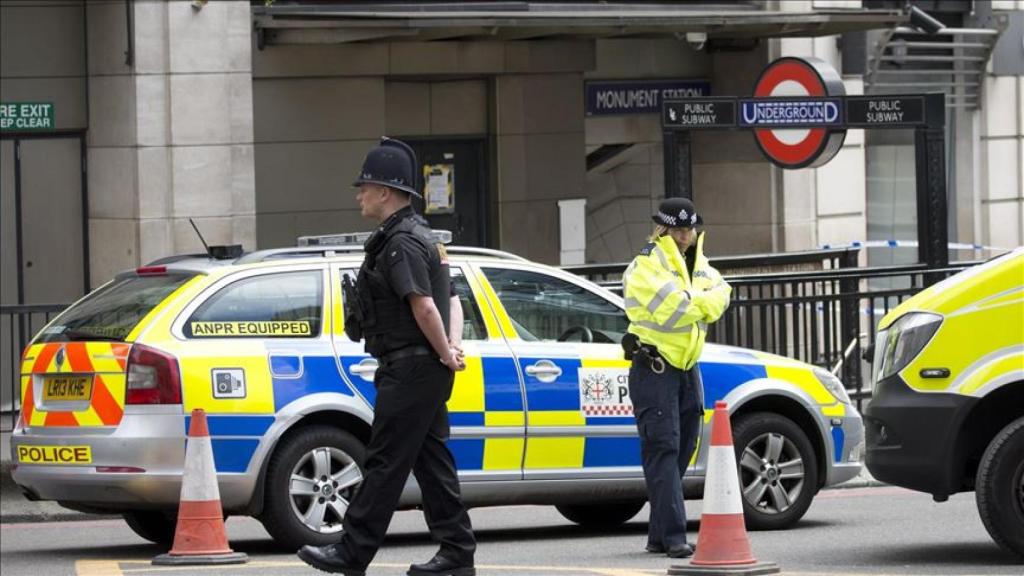 Agentes de Policía en Londres.