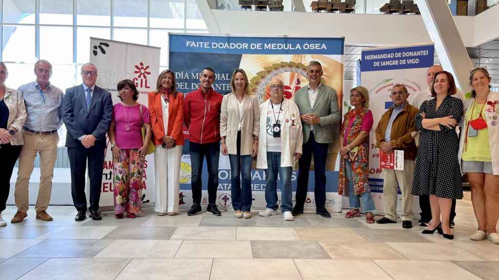 Conmemoración del Día Mundial del Donante de Médula Ósea en Vigo.