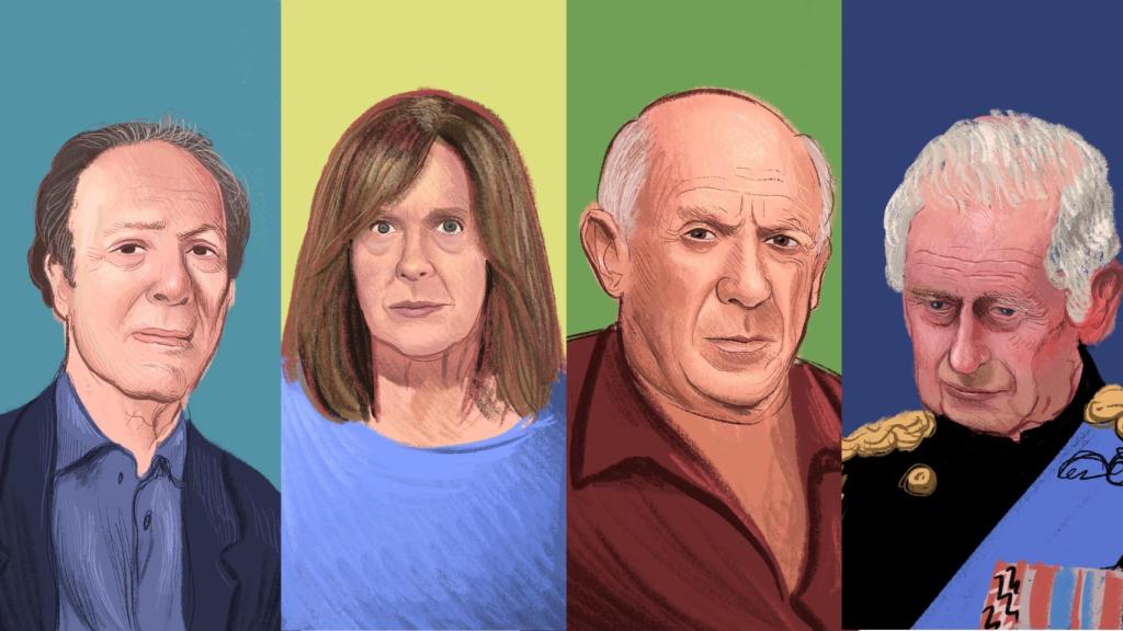 Javier Marías, Ana Blanco, Pablo Picasso y Carlos III.