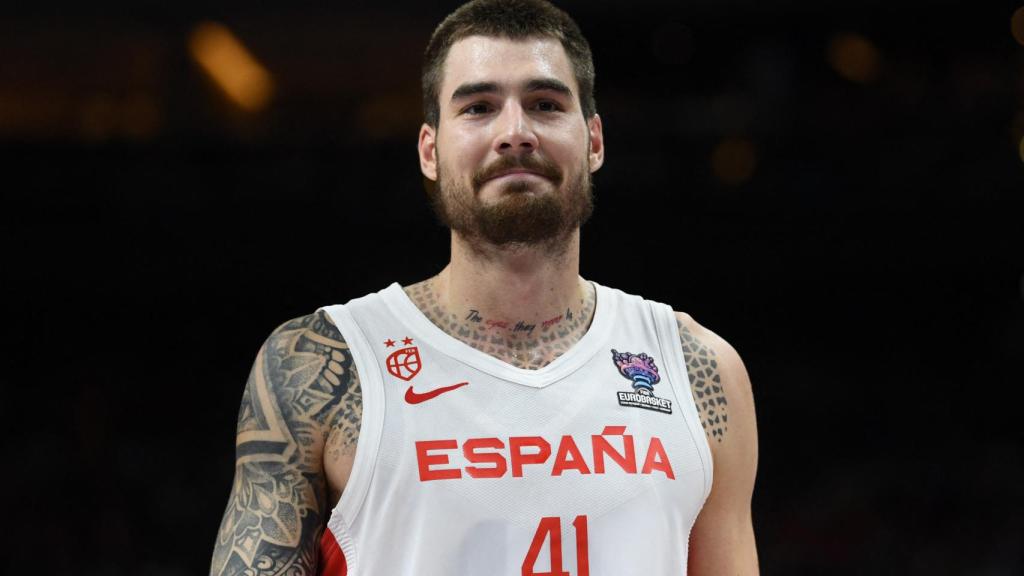 Juancho Hernangómez durante la final del Eurobasket