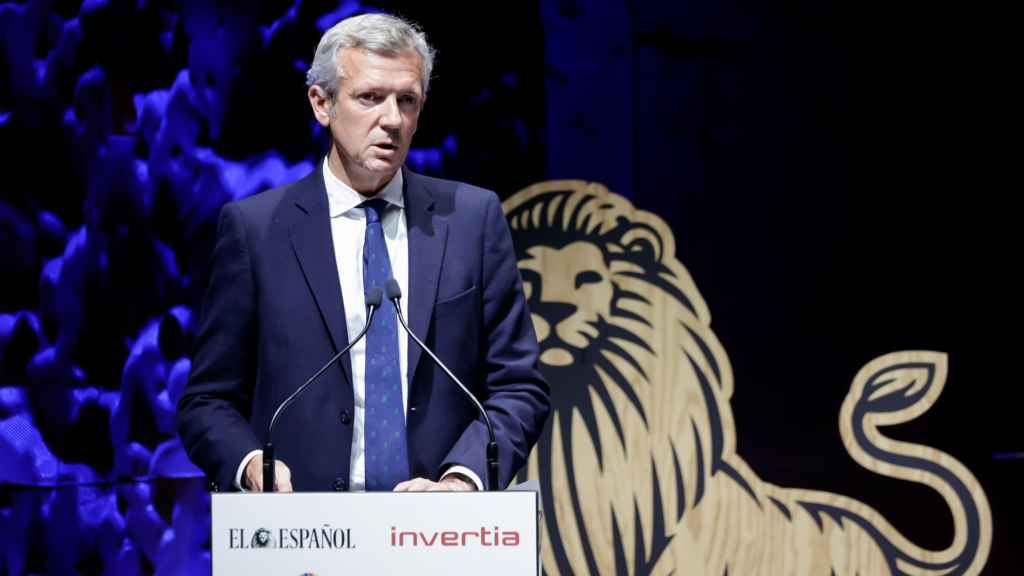 El presidente de la Xunta de Galicia, Alfonso Rueda, durante su intervención en el Observatorio ODS.