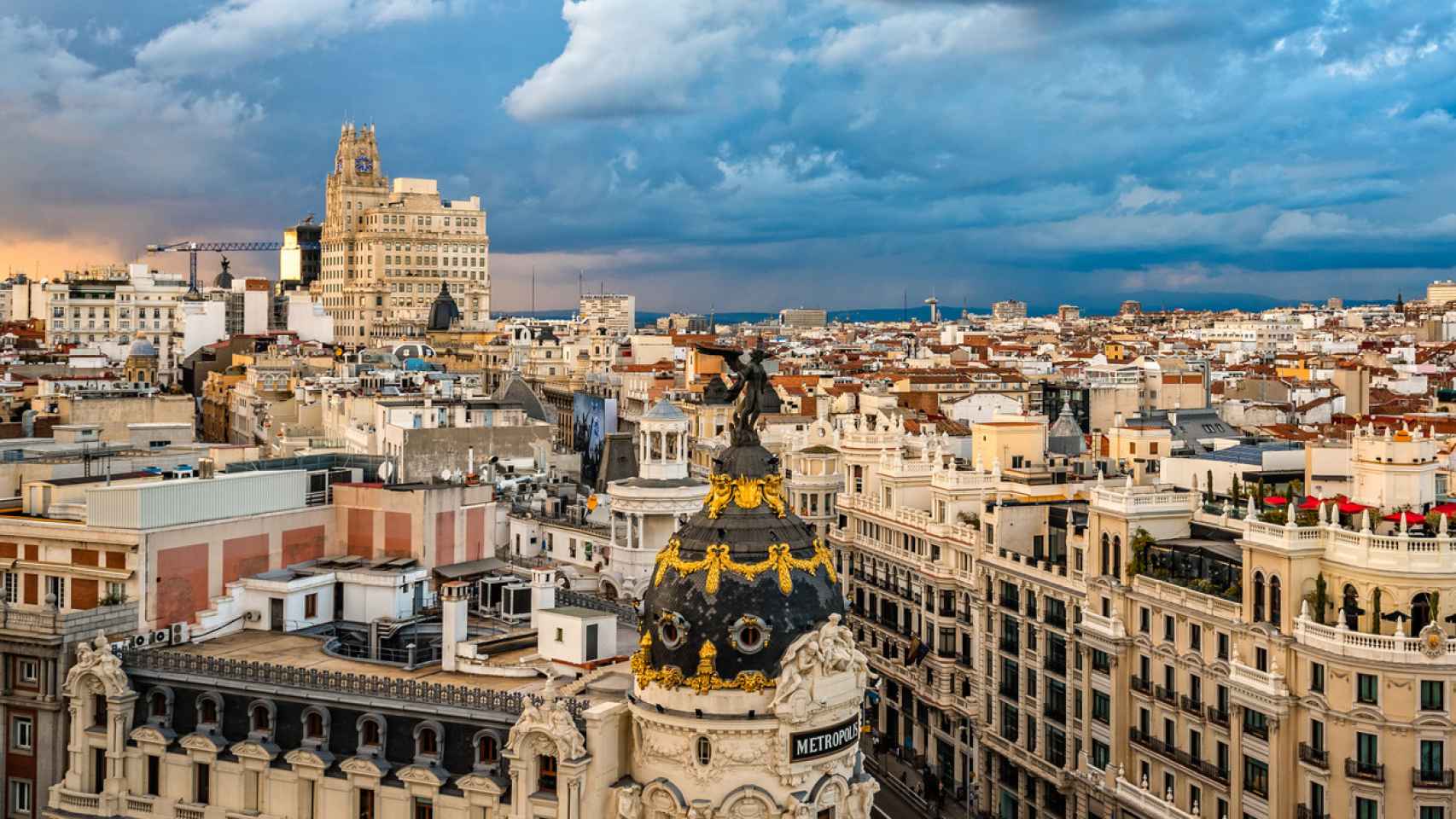 Vistas de Madrid desde el Círculo de Bellas Artes.