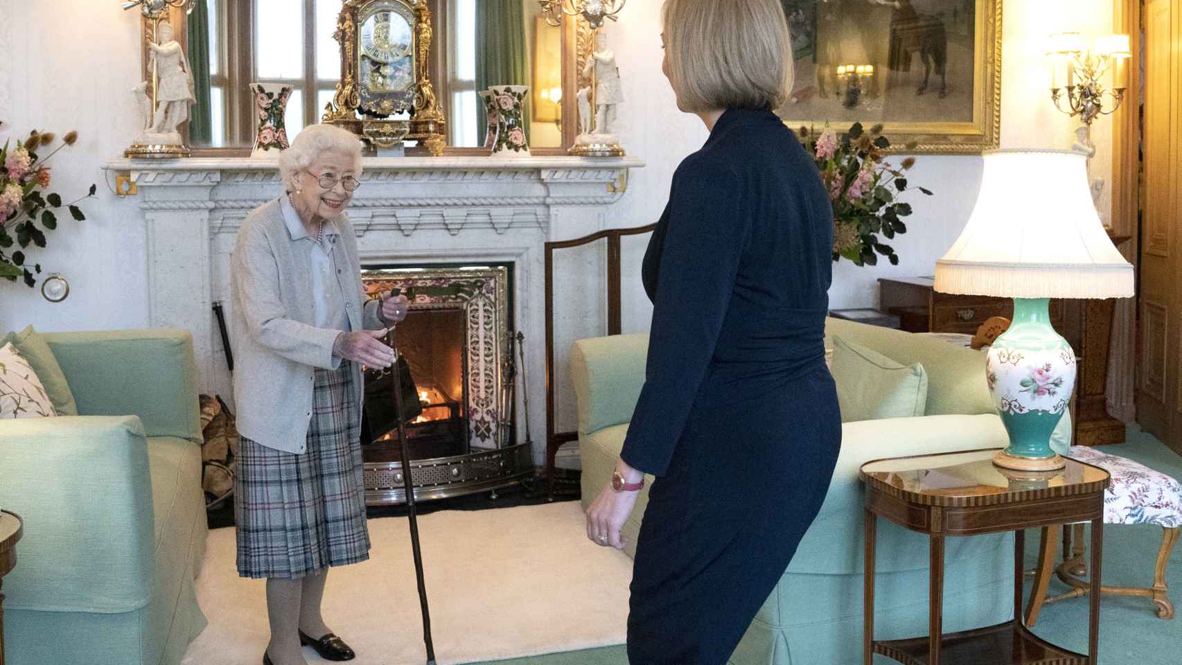La última imagen pública de la Reina recibiendo a la Primera Ministra, el martes 6 de septiembre.