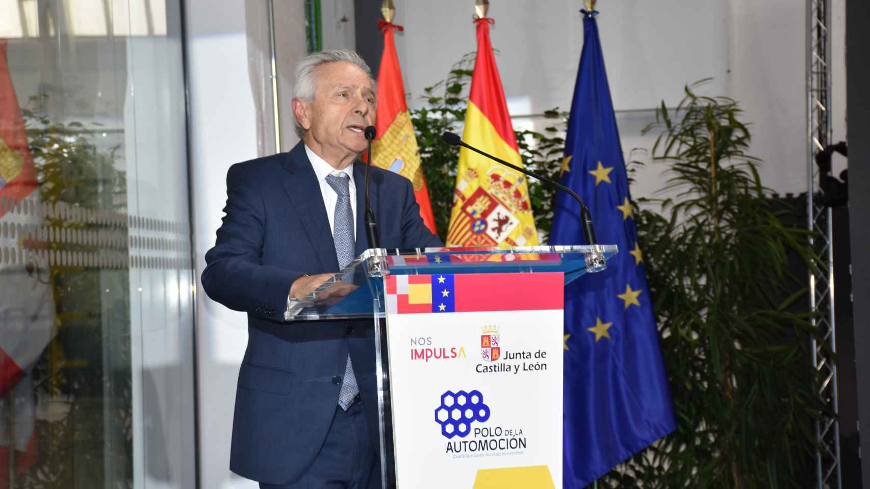 Félix Cano, presidente de Facyl, durante la presentación de Polo de la Automoción de Castilla y León.