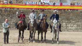 El alcalde de Ciudad Rodrigo, Marcos Iglesias, en la clausura la Feria del Caballo