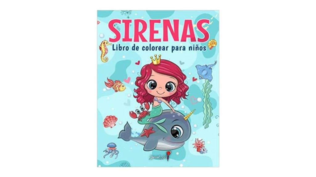 'Sirenas Libro de colorear para niños'