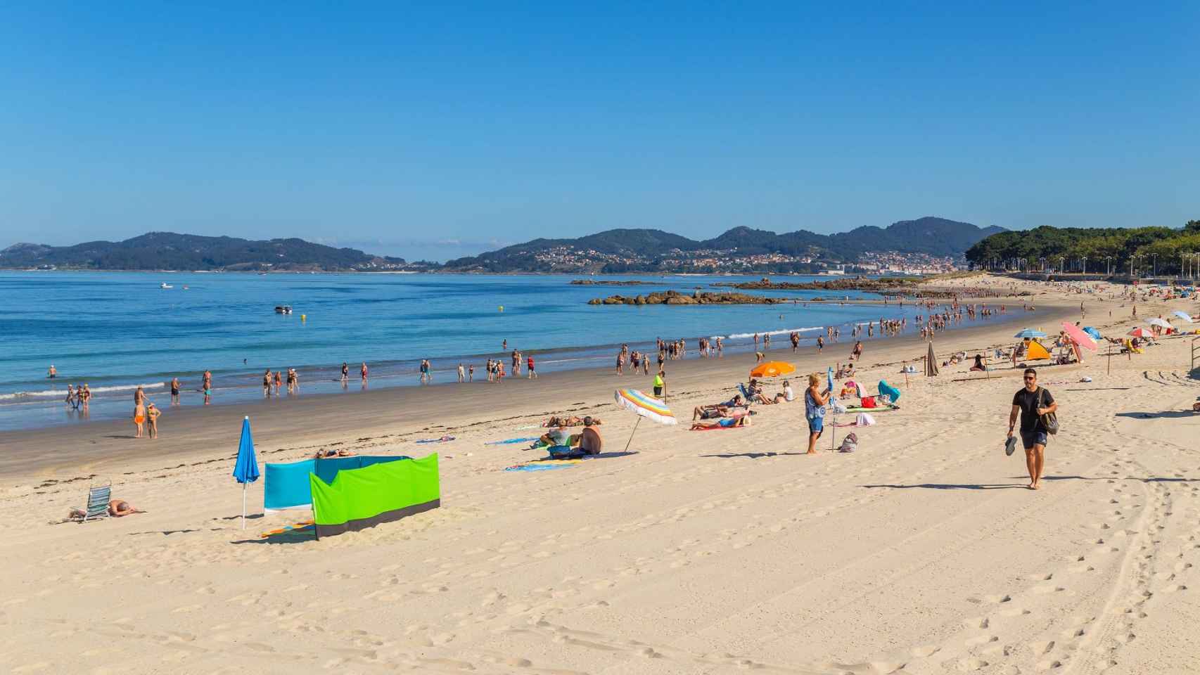 Playa de Samil, en Vigo, en una imagen de archivo.