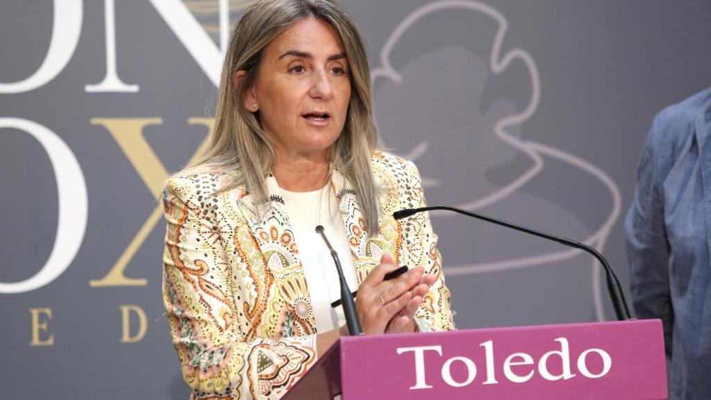 Milagros Tolón durante la presentación.