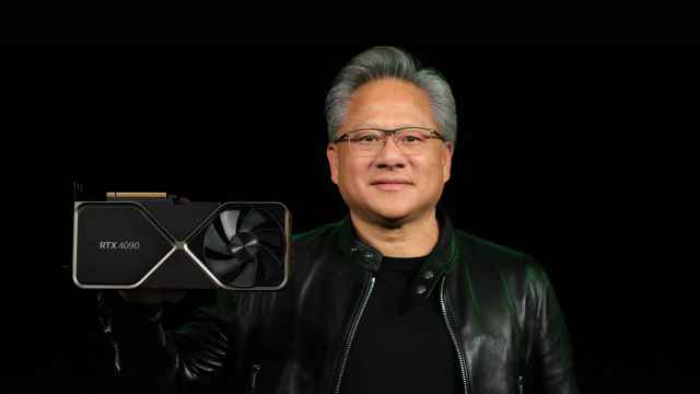 Jensen Huang, CEO de Nvidia, con una 4090.