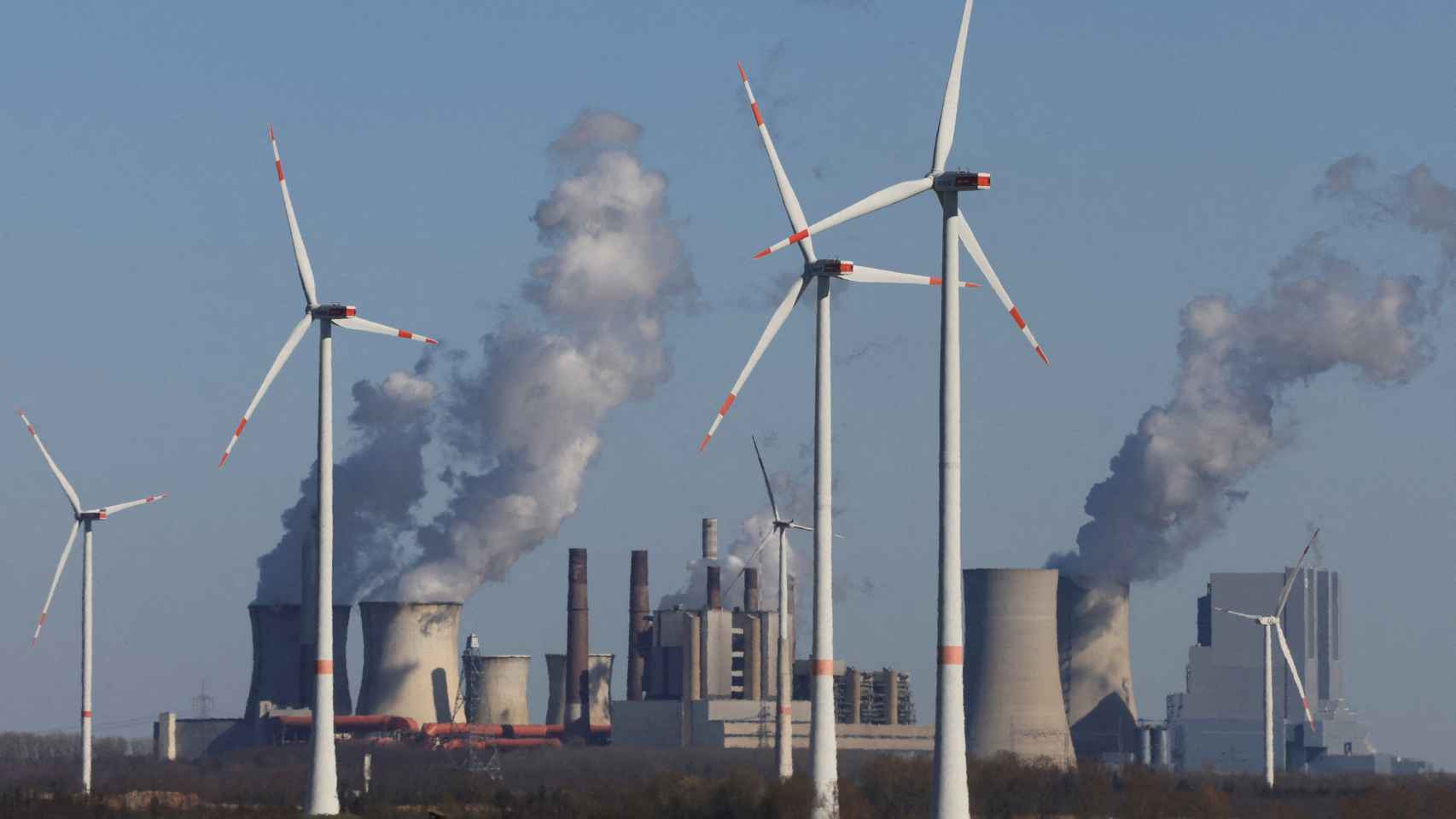 Planta de energía eólica de la empresa de servicios públicos alemana RWE.