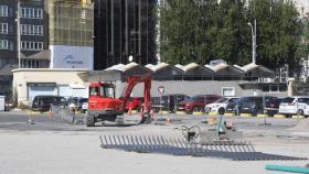 Trabajos de apertura del muelle de Calvo Sotelo del Puerto de A Coruña