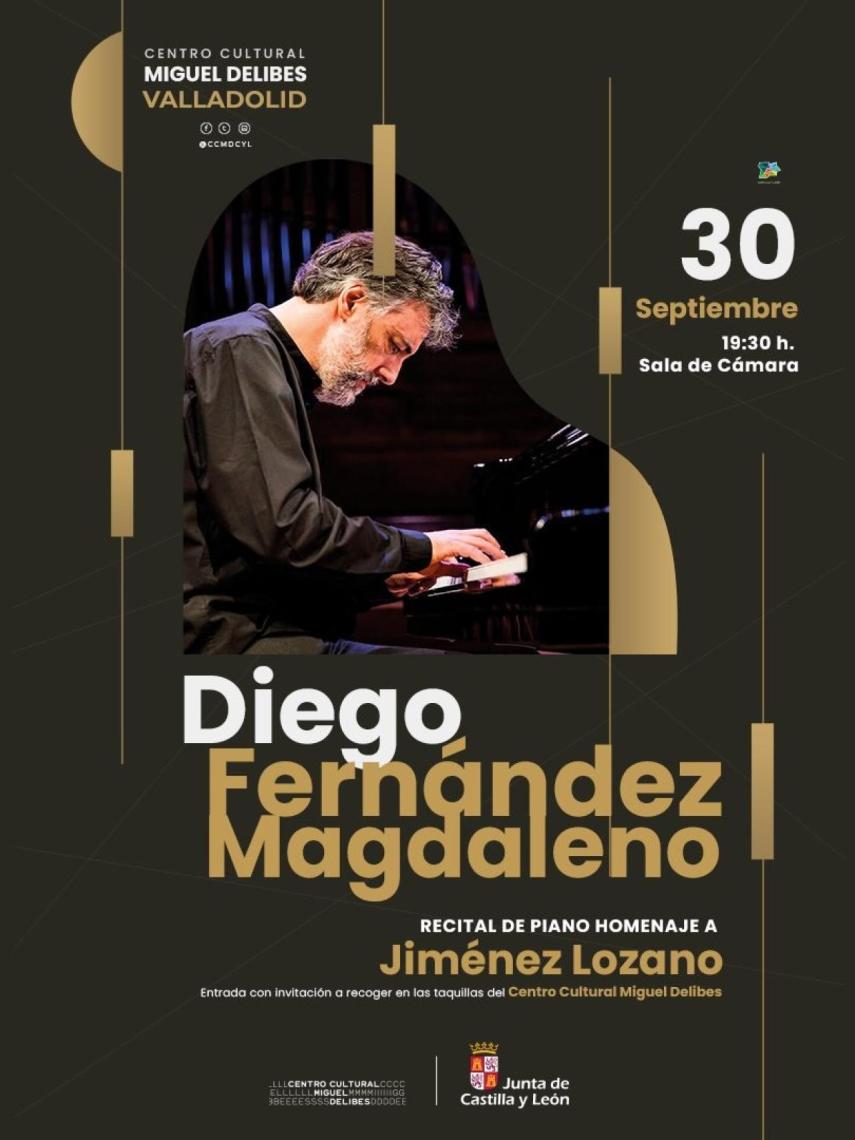 Imagen del cartel del concierto del 30 de septiembre en honor a José Jiménez Lozano.