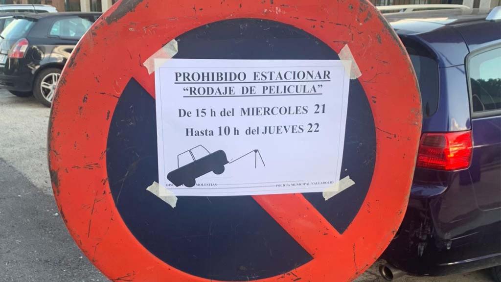 Cartel de prohibido estacionar