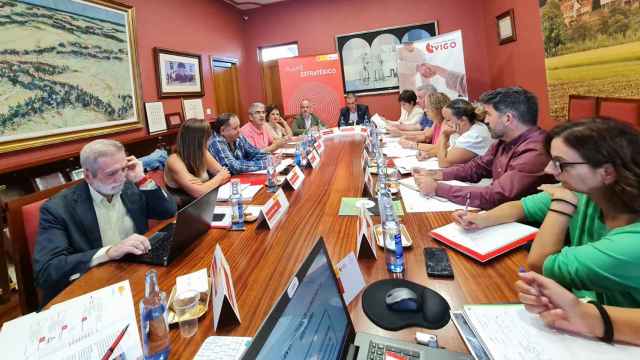 Reunión de trabajo de Zona Franca en Tui.