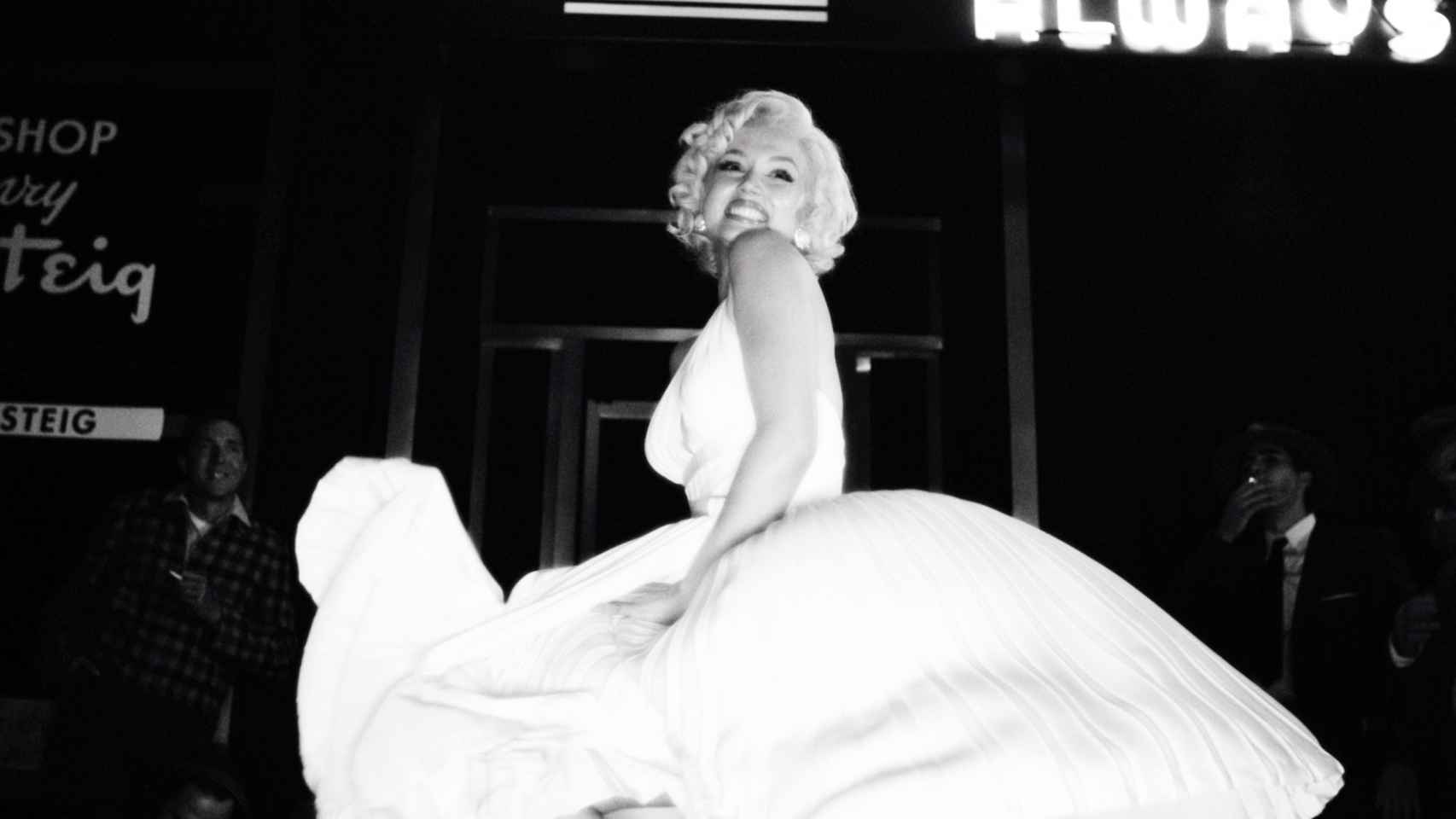 Ana de Armas como Marilyn Monroe.