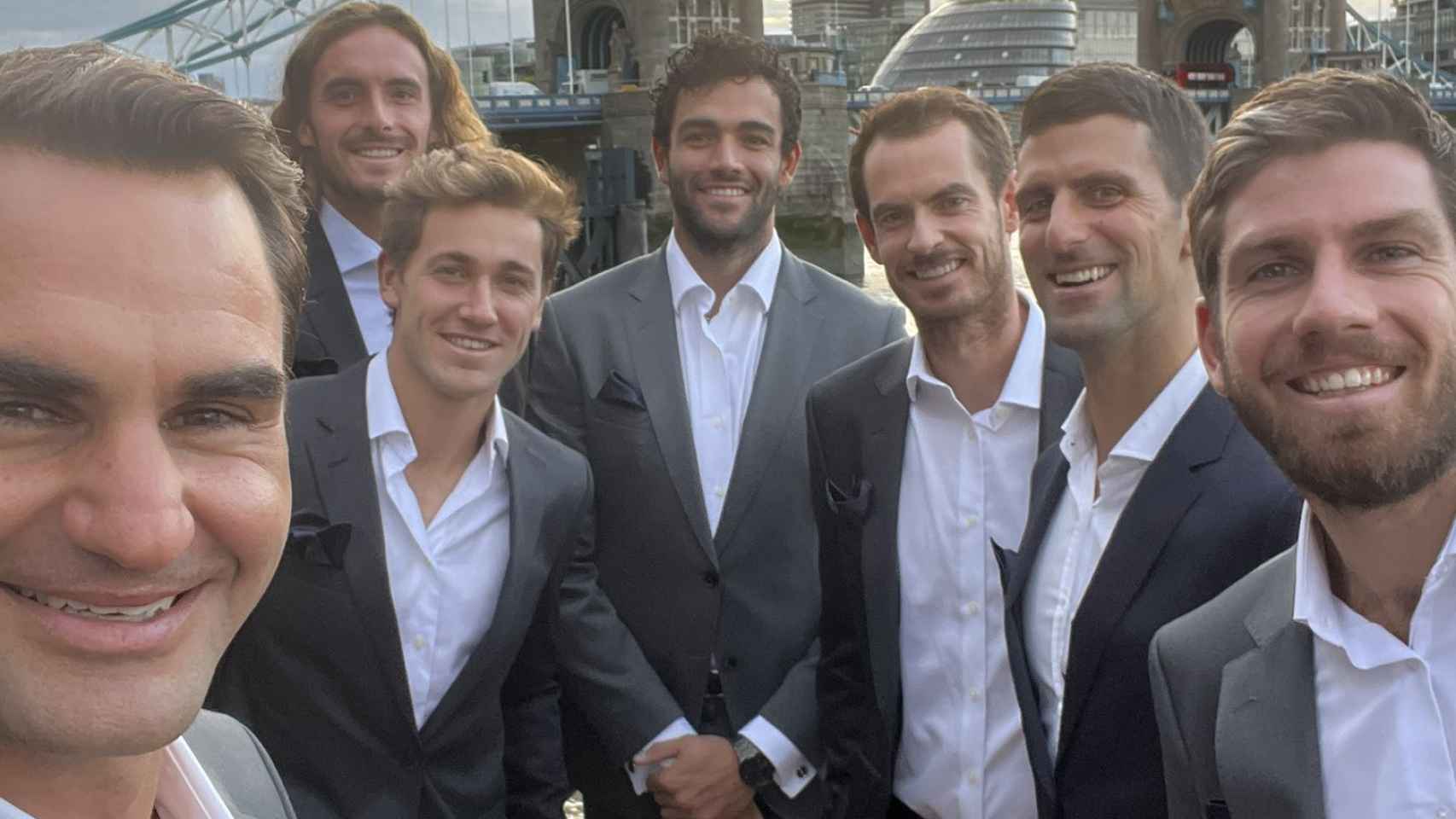 El equipo de Europa para la Laver Cup 2022, encabezado por Roger Federer