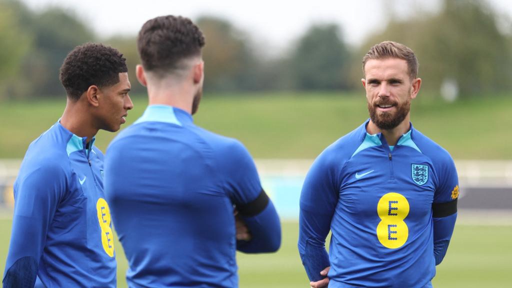 Jordan Henderson, con la selección de Inglaterra