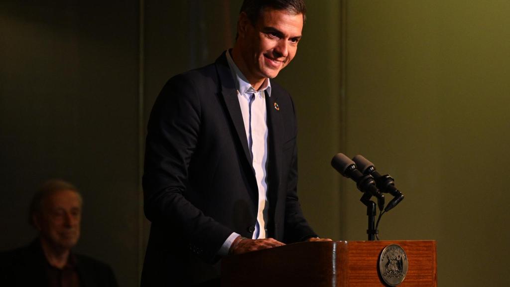 Pedro Sánchez, líder del PSOE y presidente del Gobierno, este jueves en Nueva York.