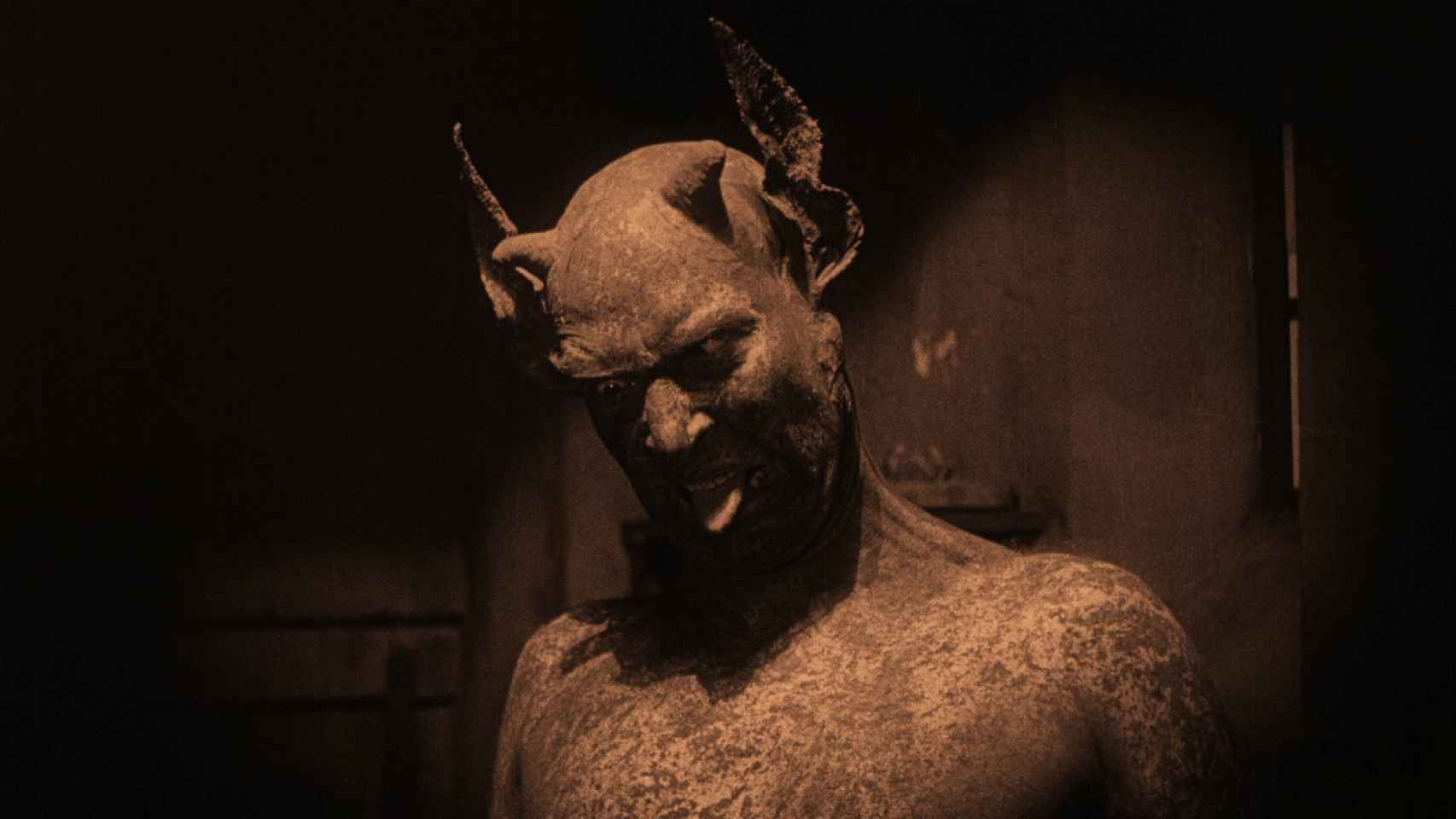 Benjamin Christensen en la piel del diablo, en su propia película.