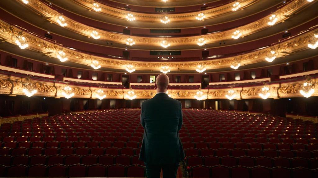 Víctor García de Gomar en el escenario del Liceu. Foto: Manu Mart