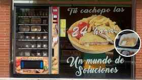 La máquina expendedora de la carnicería Marisol, en Laguna de Duero.