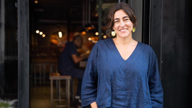 Lorena Mauri, en la entrada de Chuka Ramen