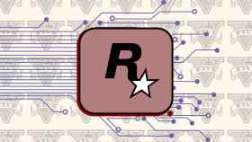 Logo de Rockstar en un fotomontaje.