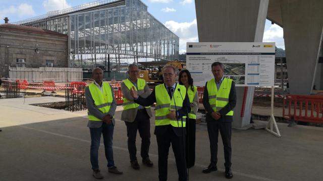 Visita de la secretaria de estado a las obras de la estación de Santiago