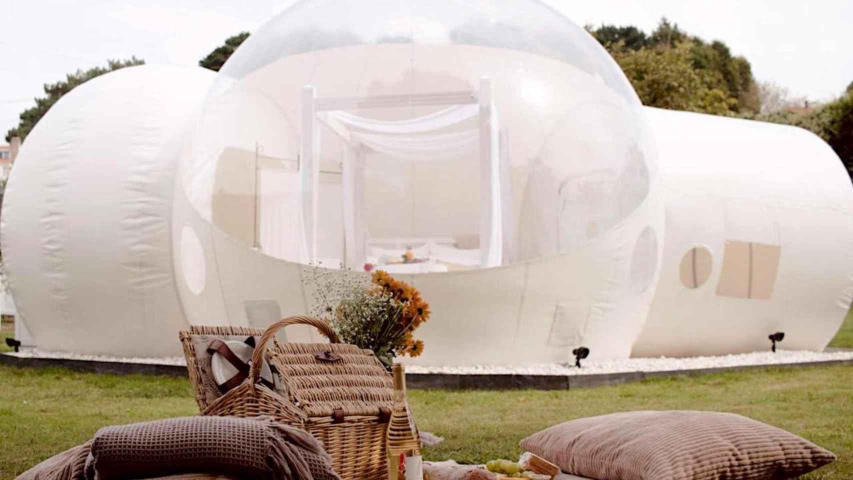 Glamping de burbujas en Sanxenxo y A Coruña.