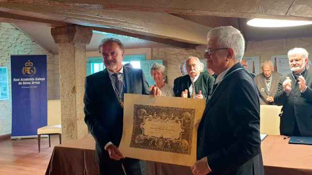 César Portela, nuevo académico de honor de la Real Academia Galega de Belas Artes.