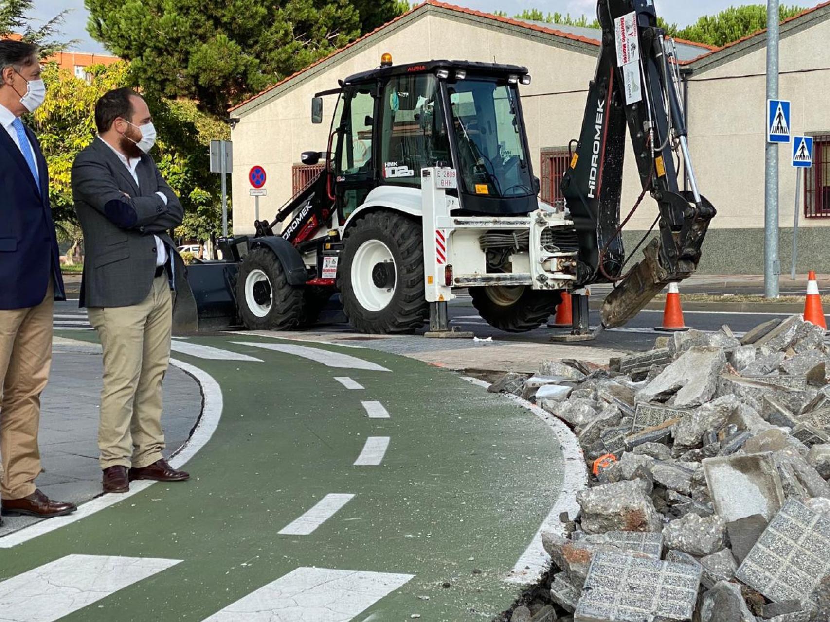 Imagen de archivo de unas obras en la calle Jesús Arambarri de Salamanca.
