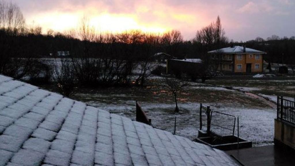 Imagen de archivo de una helada en Robleda-Cervantes, en Zamora.